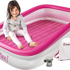 EnerPlex Kids Inflatable Travel Bed with High Speed Pump