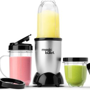 Magic Bullet Blender, Small, Silver, 11 Piece Set