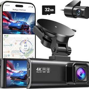 REDTIGER Dash Cam Front & Rear Cameras