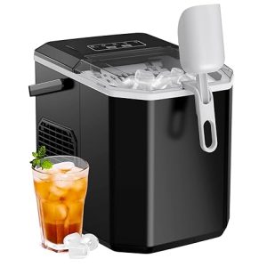 Silonn Portable Ice Machine with Carry Handle, Self-Cleaning