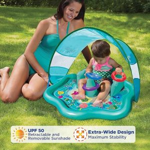 Baby Splash Play Mat with Adjustable Canopy