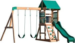 Backyard Discovery Buckley Hill Wooden Swing Set