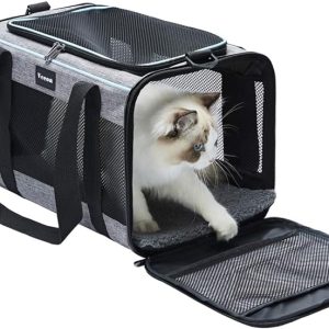 Vceoa Cat or Dog Carrier for Pets Up to 16 Lbs