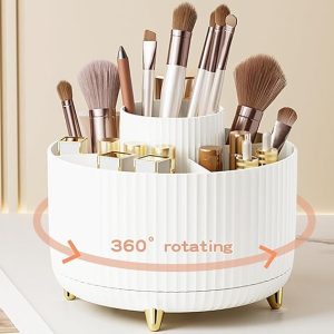 360° Rotate Makeup Brush Holder Organizer 9 Colors