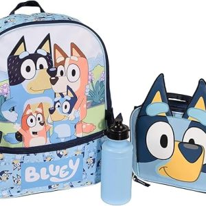 Bluey 4 Piece Backpack Set for Girls & Boys