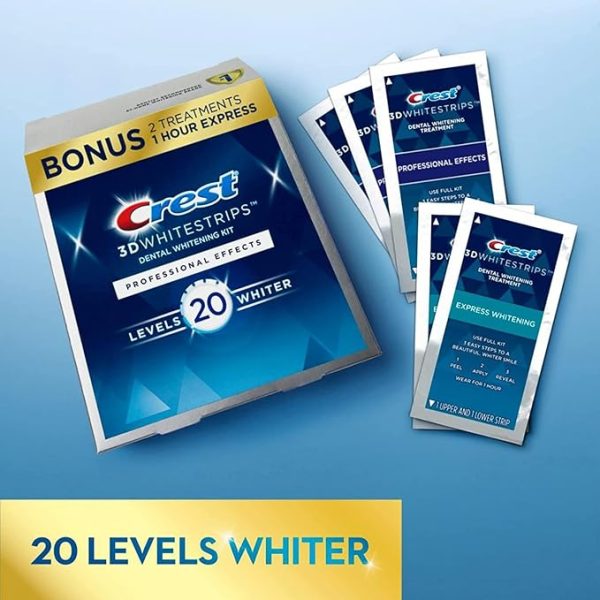 Crest 3D Professional Effects Teeth Whitening Strip Kit