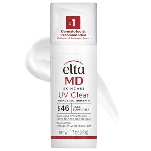 EltaMD UV Clear Face Sunscreen, Oil Free Sunscreen with Zinc Oxide