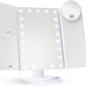 Makeup Mirror Vanity Mirror with Lights, 2X 3X 10X Magnificatio