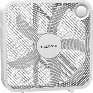 PELONIS 3-Speed Box Fan for Full-Force Circulation