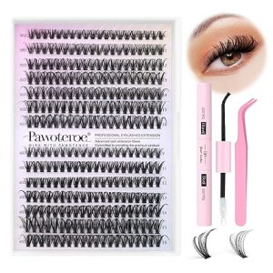 Pawotence Lash Extension Kit DIY 280pcs Lash Clusters