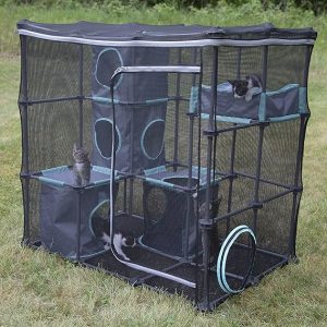 Kitty City Outdoor Catio Mega Kit for Cats With 10' Tunnels